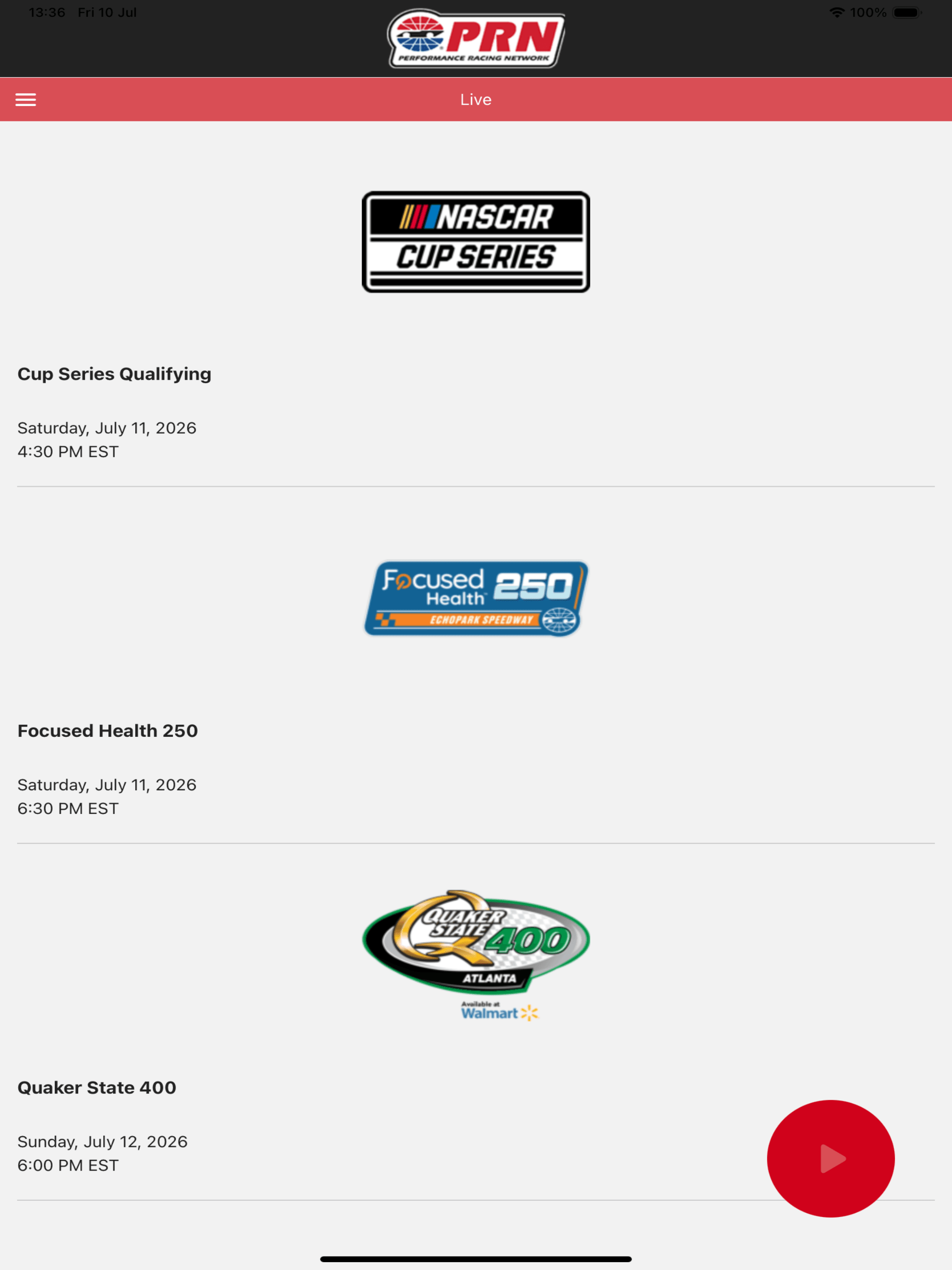 Performance Racing Network screenshot 9