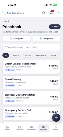 True Blue Service iPhone screenshot