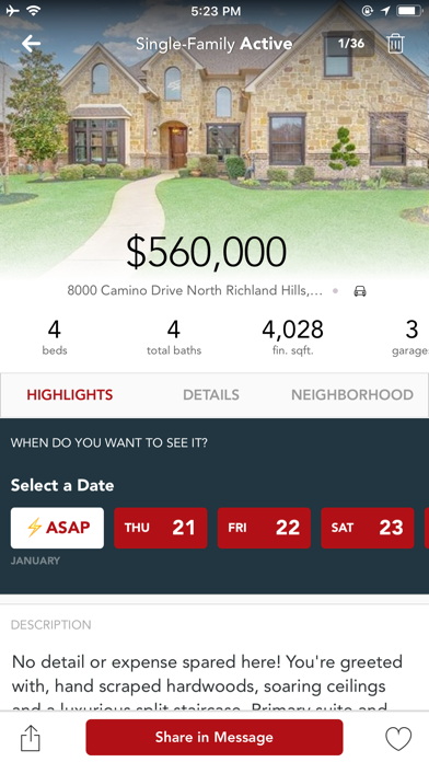 Homes for Sale - Ebby Halliday Screenshot