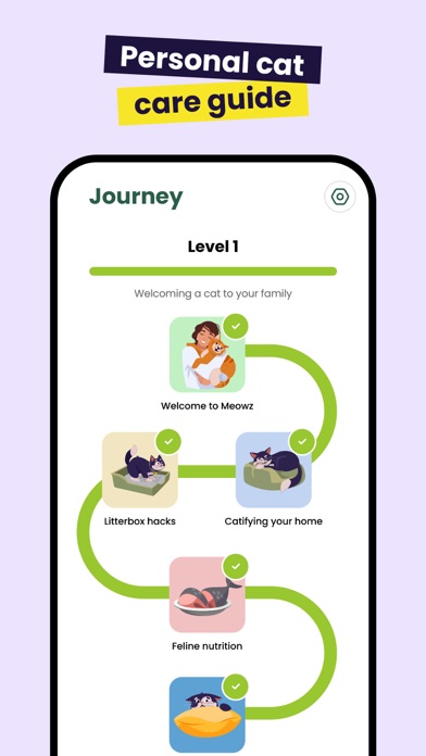 Meowz: Cat Training, Pet Care Screenshot
