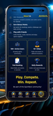 SportNest Football Fields iPhone screenshot