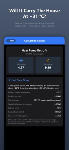 Heat Pump Sizing Canada Screenshot 1 of 9