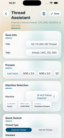 CNC Lathe Assistant Screenshot 4 of 9