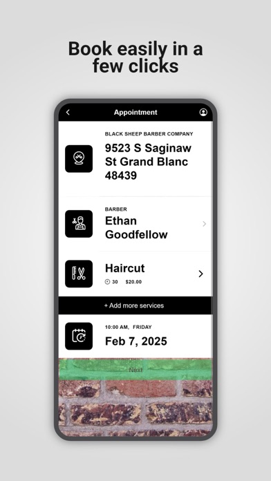 The Black Sheep Barber Company Screenshot