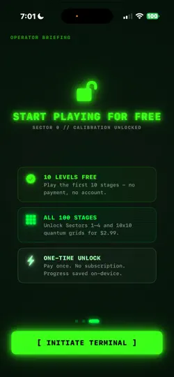 Captura de pantalla de Node Hunter en iPhone 1