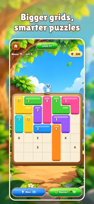Number Blocks Fill: Nutsy screenshot 3