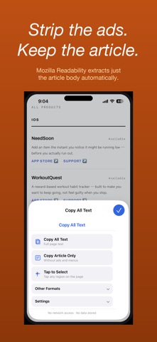 Copy All: Text Screenshot 4 of 8