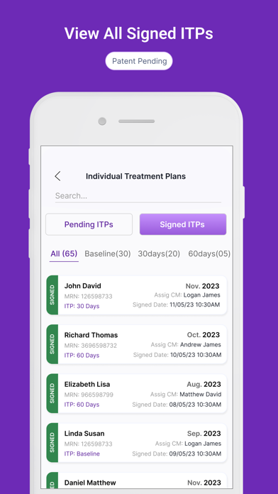 Nudj Clinicians Screenshot