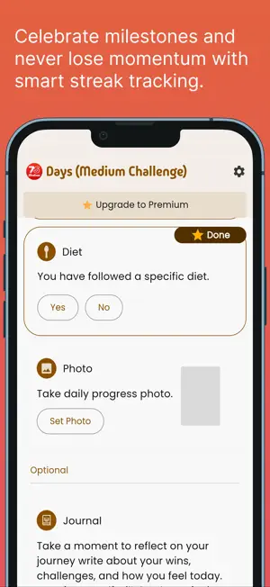 75 Medium Challenge Tracker screenshot 3