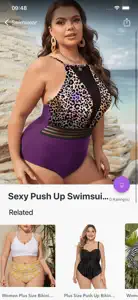 Women's plus size swimsuits screenshot #1 for iPhone