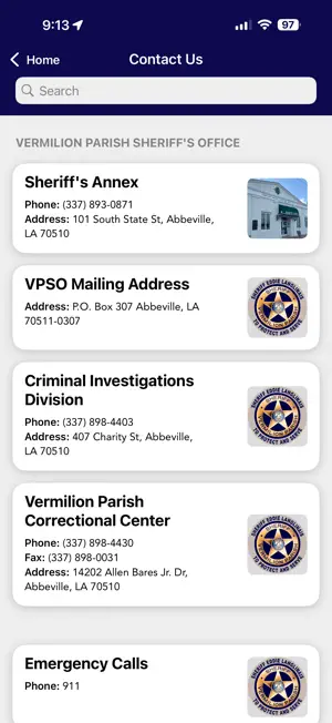 Vermilion Parish Sheriff LA screenshot 2