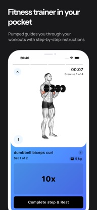 Pumped Workout Tracker Gym Log screenshot 2