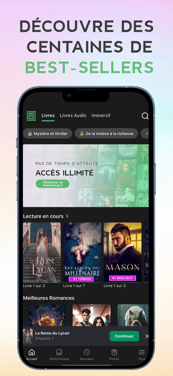 Screenshot #1 pour GALATEA: Livres immersifs