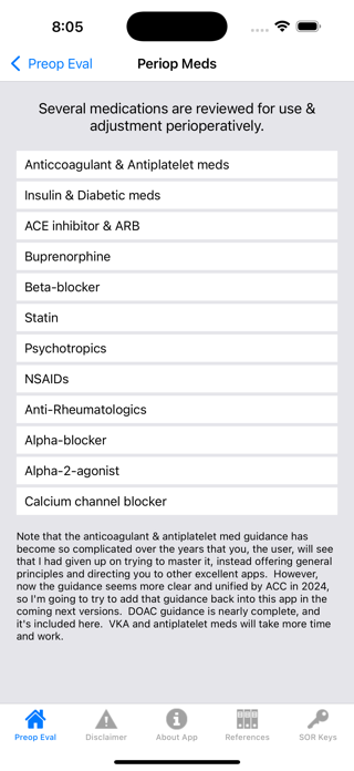 Preop Eval Screenshot 5 of 8