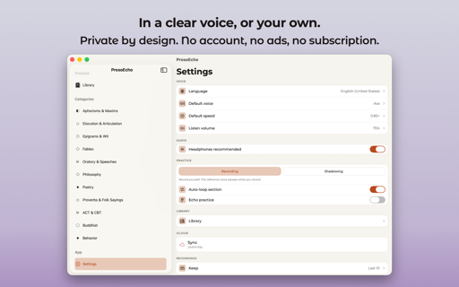 ProsoEcho: Learn by Heart screenshot 18