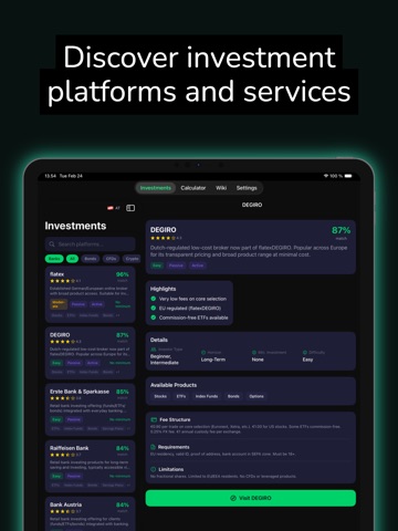 Smart Invest iPad screenshot