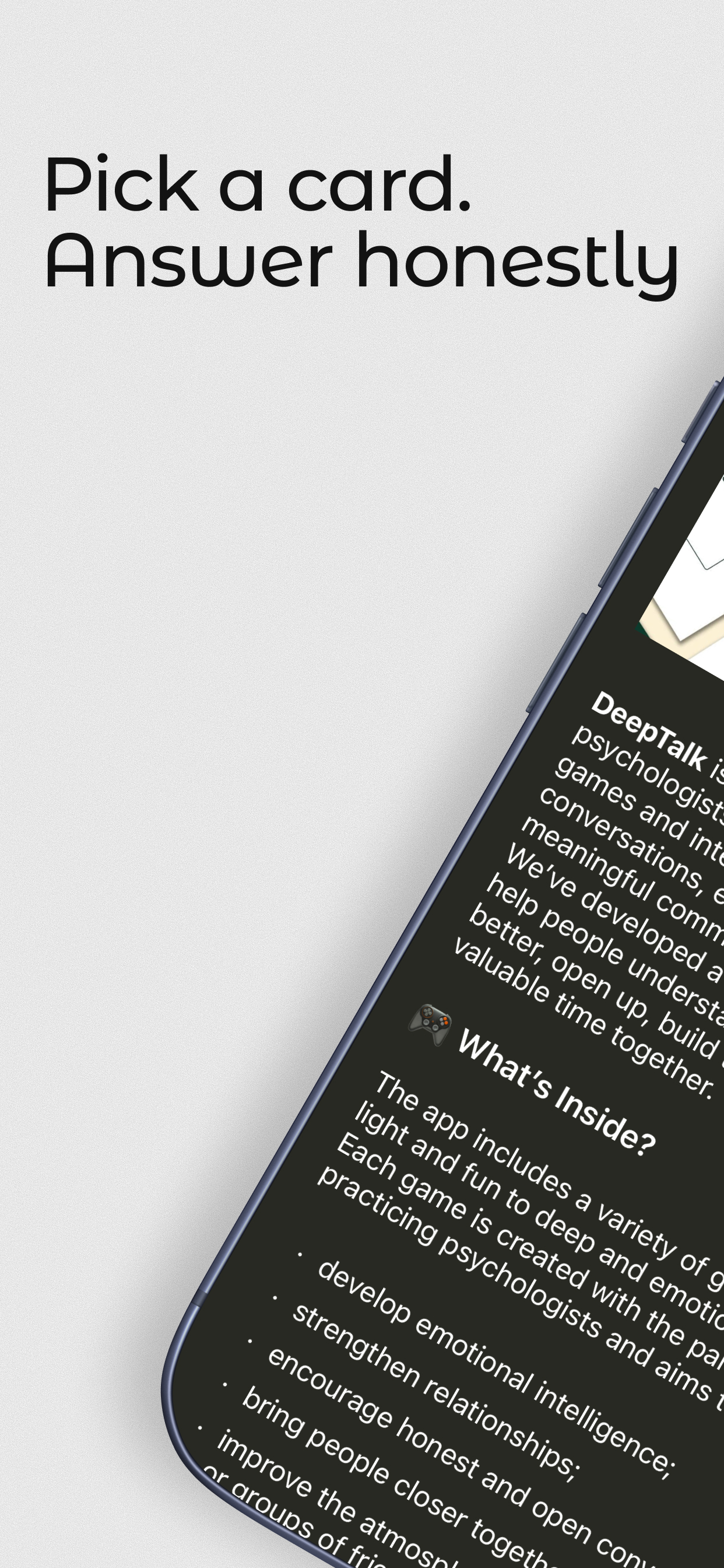 DeepTalk: Card Game