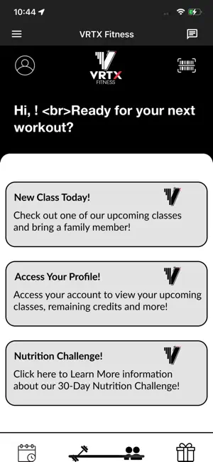 VRTX Fitness. screenshot 2