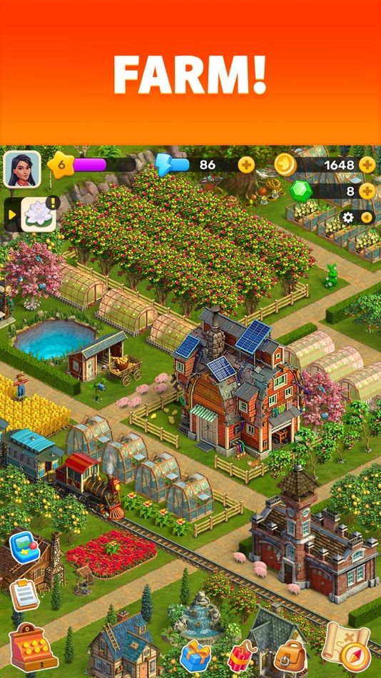 #8. Klondike Adventures: Farm Game (iOS) Bởi: VIZOR APPS LTD