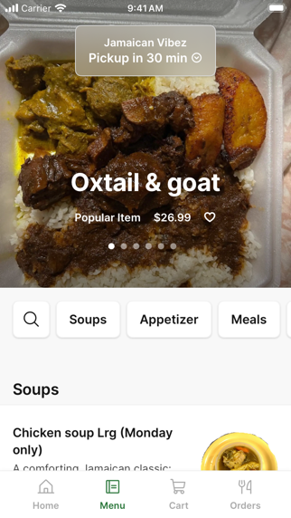 Jamaican Vibez iPhone screenshot 2 - Food & Drink app