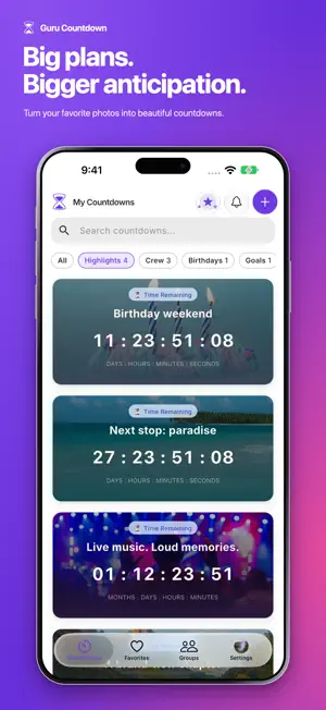 Guru Countdown screenshot 1
