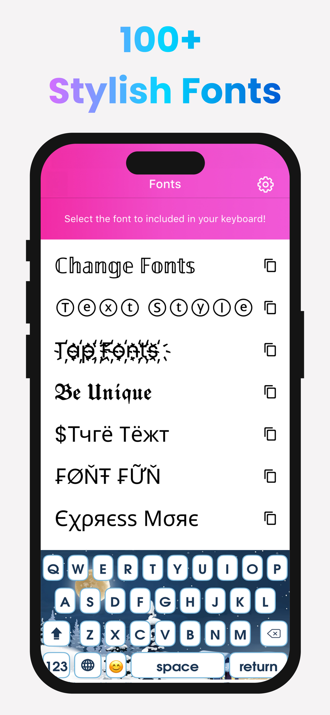 Text Fonts, Emojis & Symbols