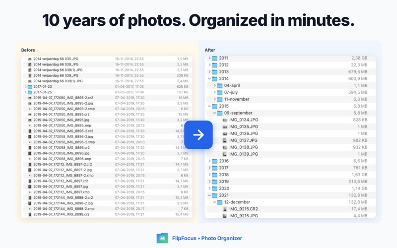 FlipFocus Lite Photo Organizer screenshot