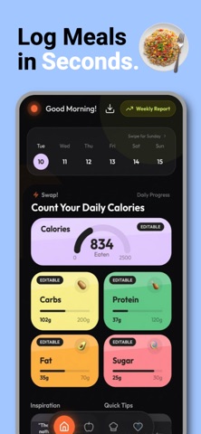 Swap: AI Meal Tracker! Screenshot 3 of 8