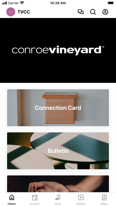 Screenshot 1 of The Vineyard Church of Conroe App