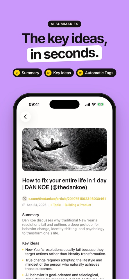 Sted: Save & Summarize Links screenshot 2