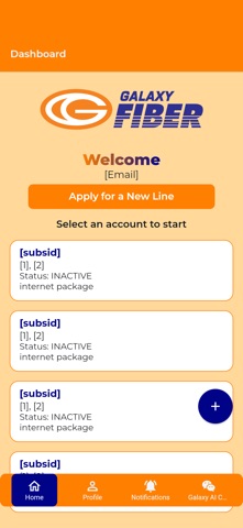 Galaxy Cable Mobile App screenshot