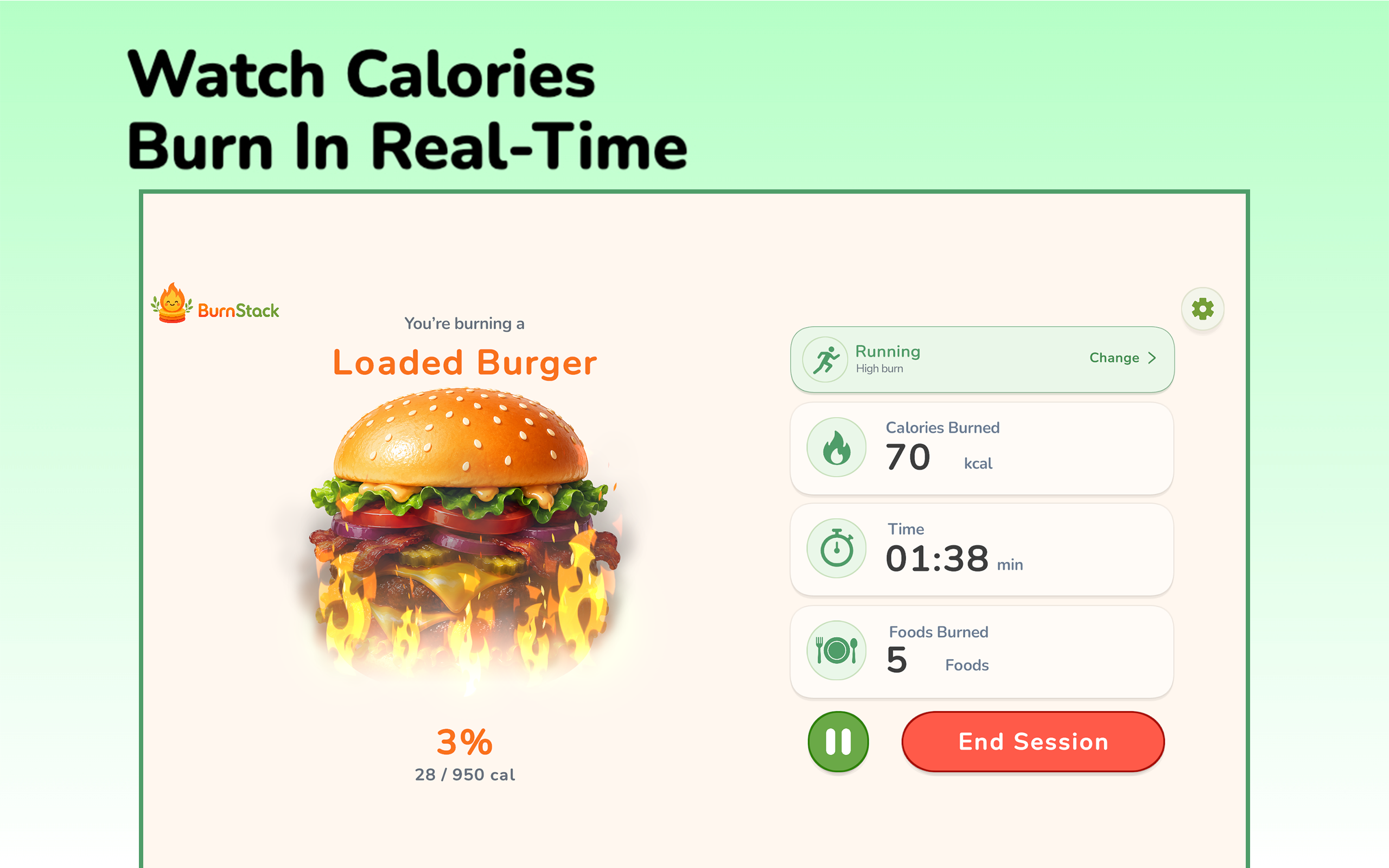 BurnStack - Calorie Burner App screenshot 16