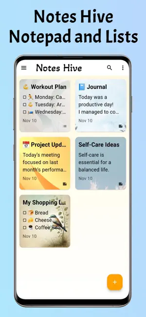 Notes Hive - Notepad & Lists screenshot 1