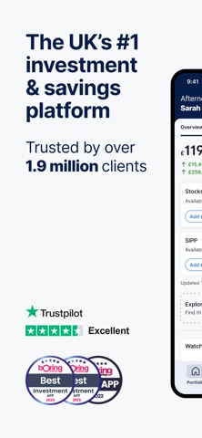 Hargreaves Lansdown iPhone screenshot 1