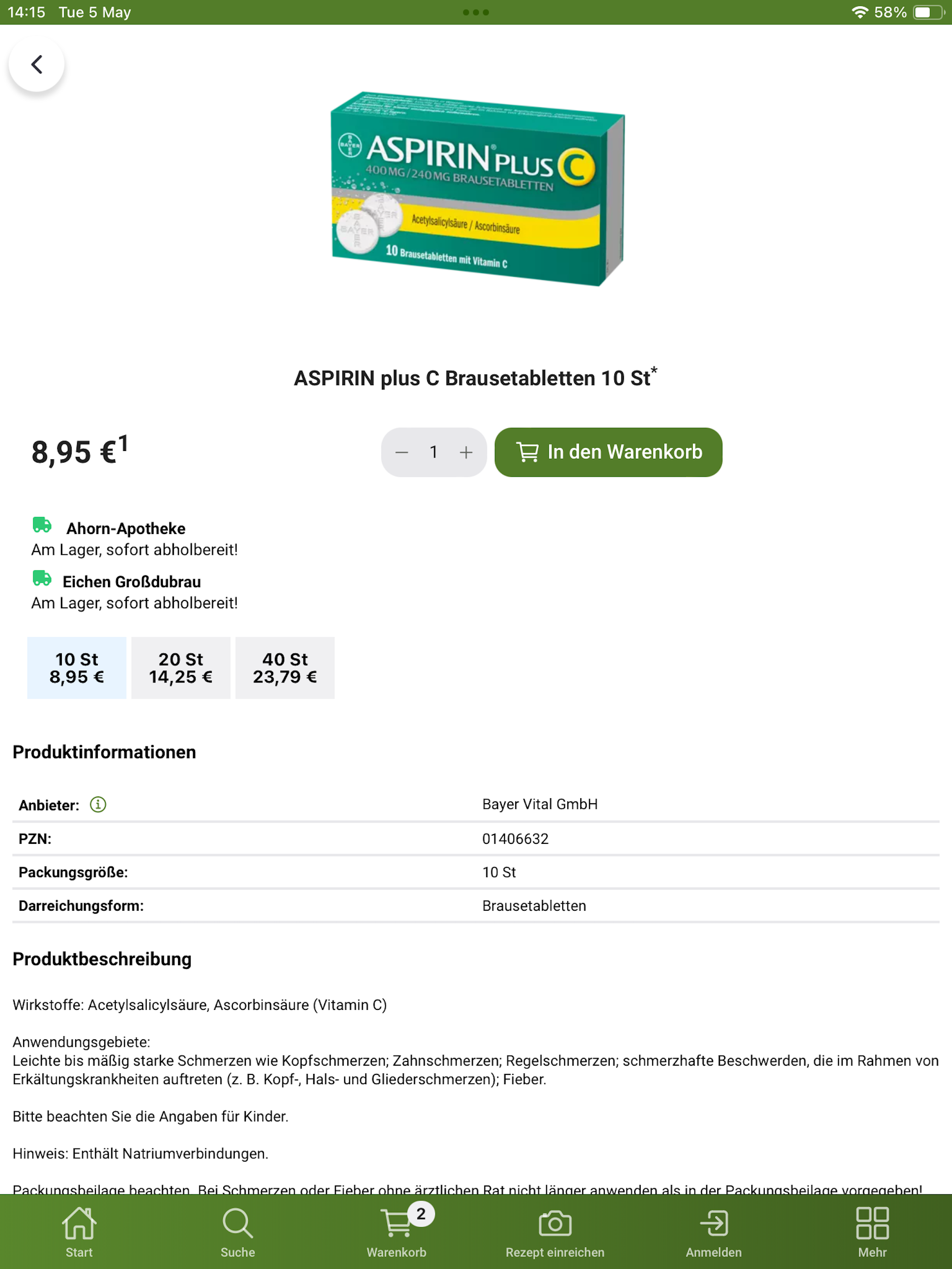 eichenapotheke.shop