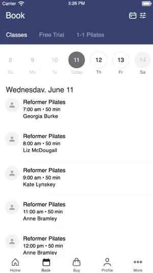 Khandallah Reformer Pilates screenshot 2