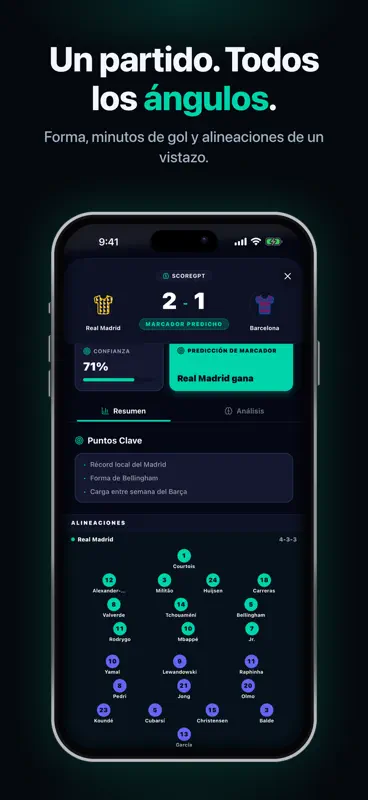 ScoreGPT: Fútbol IA screenshot 7 of 8