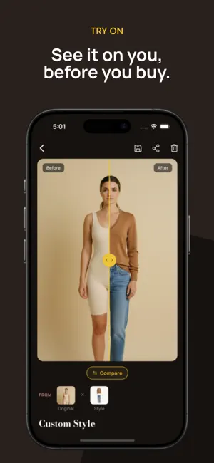 Tryoom: AI Try-On & Wardrobe screenshot 1