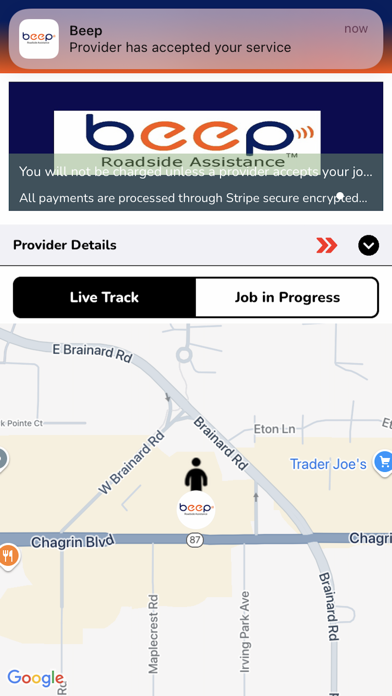 Beep Roadside Assistance Screenshot