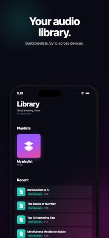 PDF2Audio screenshot