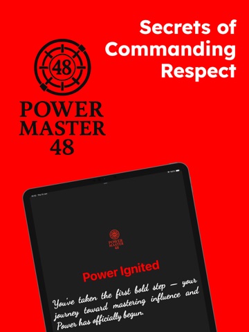 Laws of Power: Power Master 48 iPad screenshot 1