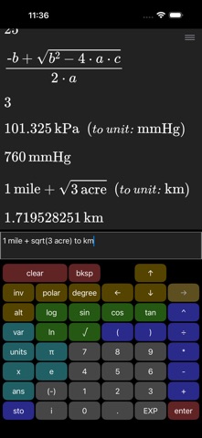 AlexCalc screenshot