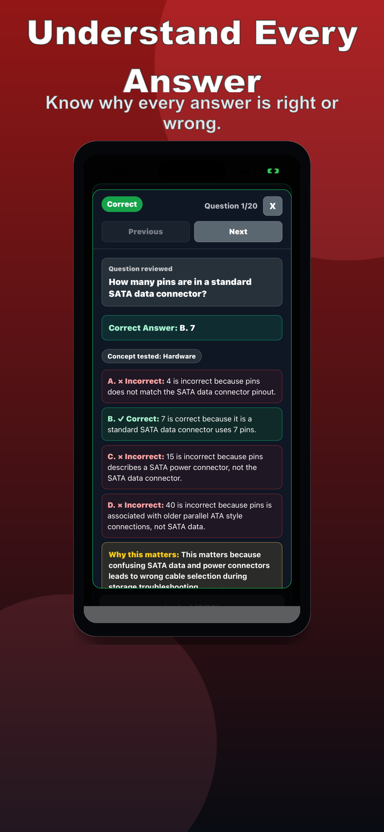 A+ Core 1 Practice Test screenshot 4