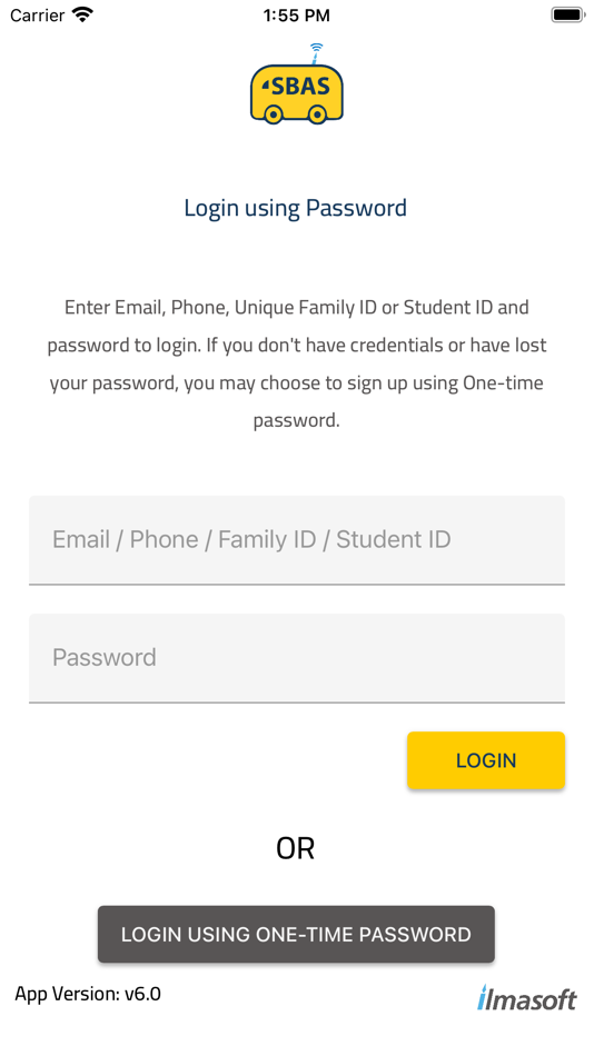 SBAS Parent Application - 6.0 - (iOS)