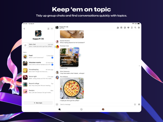 GroupMe iPad app afbeelding 5