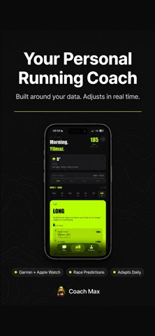 Coach Max: AI Running Coach iPhone screenshot