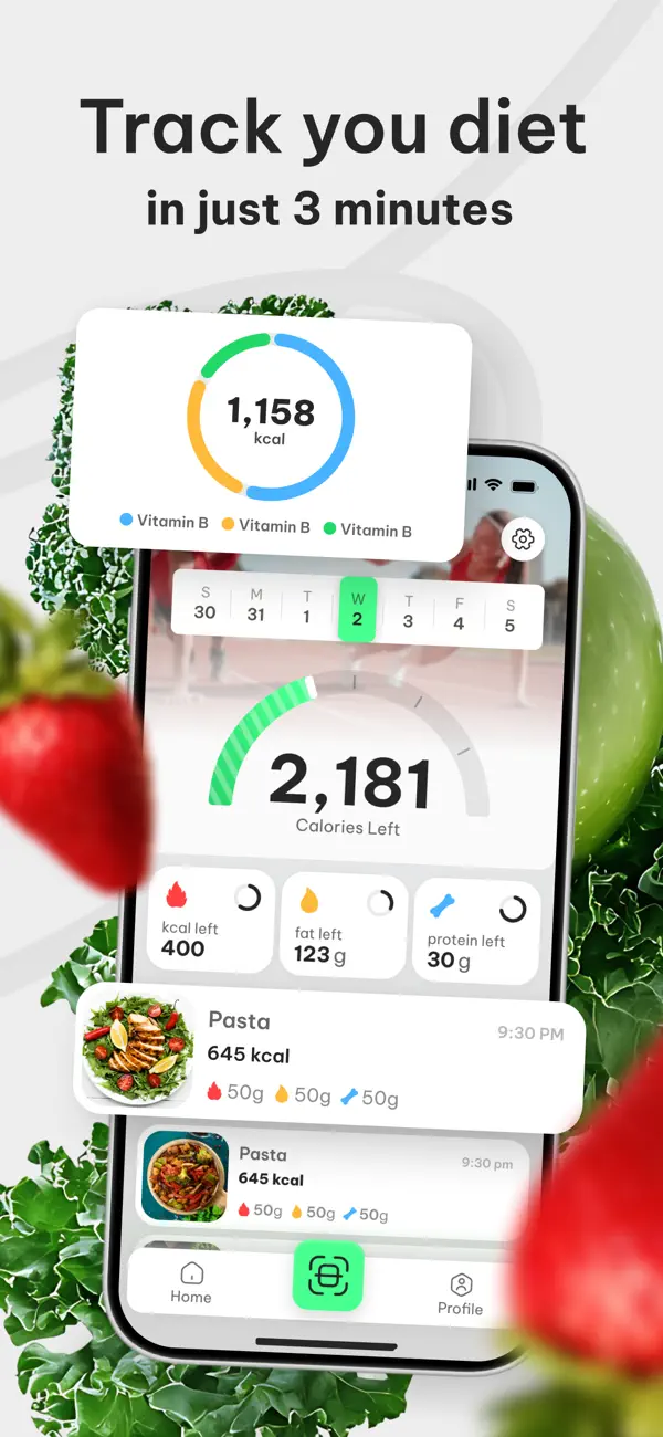 Screenshot #3 pour Calorium - AI Food Tracker