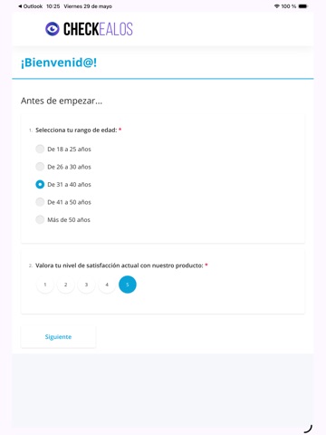 Checkealos Live iPad screenshot