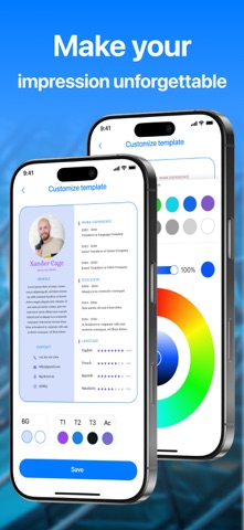Resume Builder Job CV Maker. iPhone screenshot