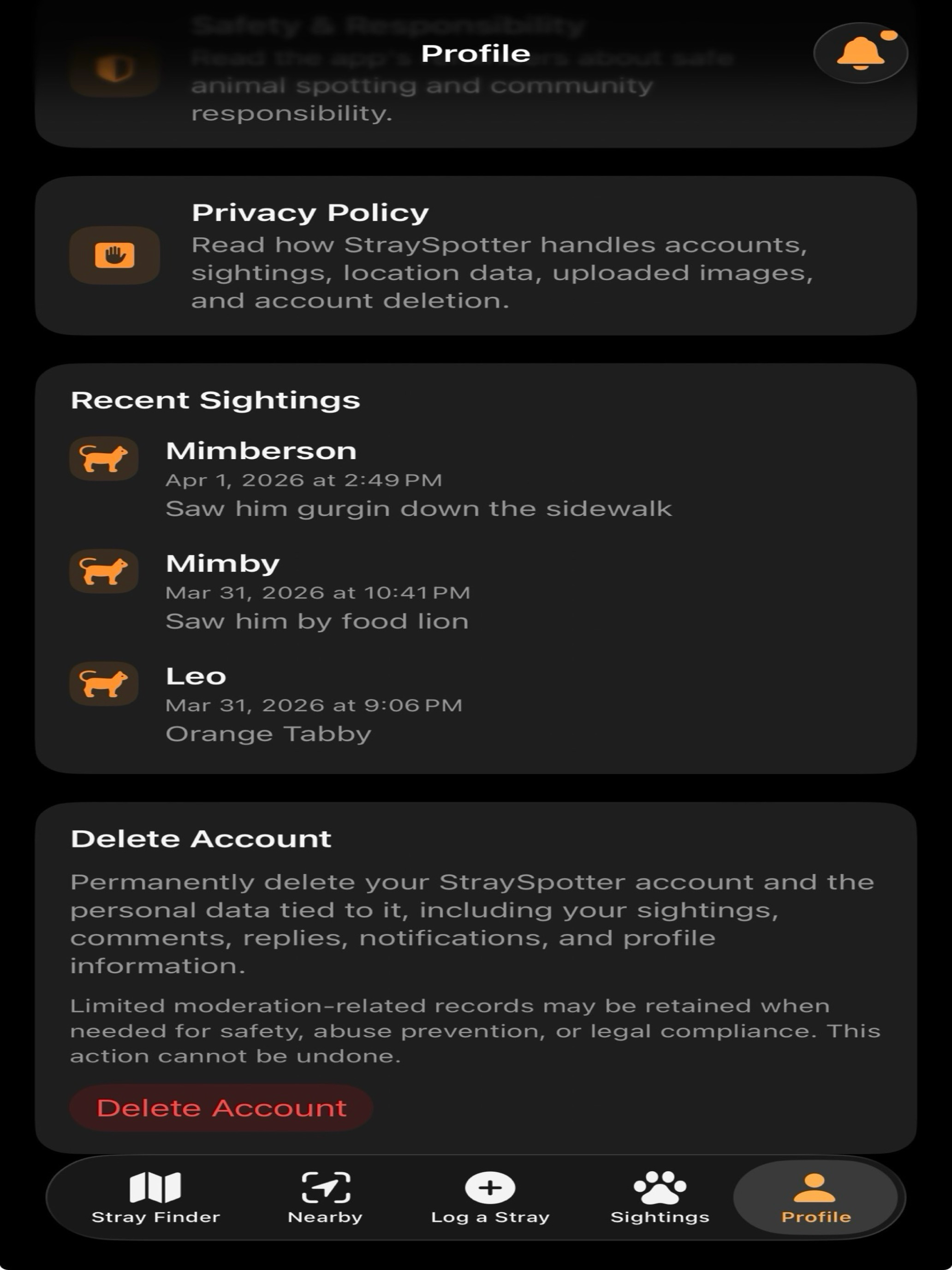 StraySpotter